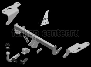 Фаркоп Brink для TOYOTA AURIS 2013-2019г. Артикул 581300