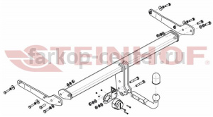Фаркоп Steinhof для VOLKSWAGEN TIGUAN 2016-2019г. Артикул V-154