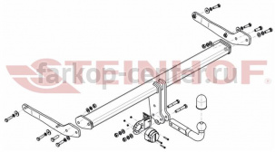 Фаркоп Steinhof для VOLKSWAGEN TIGUAN 2016-2019г. Артикул V-154