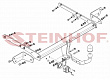 Фаркоп для FORD MONDEO. седан с 2014 г.в.лифтбек с 2014 г.в.универсал с 2014 г.в.