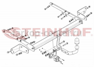 Фаркоп Steinhof для FORD MONDEO 2015-2019г. Артикул F-273