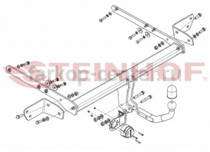 Фаркоп Steinhof для FORD MONDEO 2015-2019г. Артикул F-273