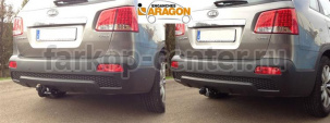 Фаркоп Aragon для KIA SORENTO 2009-2012. Артикул E3004CS
