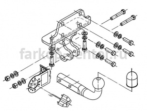 Фаркоп Steinhof для LEXUS GX 2009-2019г. Артикул T-163