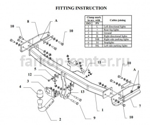 Фаркоп Auto-Hak для FORD MAVERICK 2004-2007. Артикул C 45