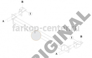 Фаркоп Aragon для OPEL ZAFIRA A 1999-2005. Артикул E4519AA