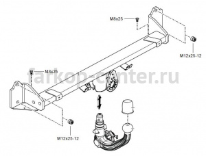 Фаркоп Westfalia для BMW 5-SERIES F07 Gran Turismo 2009-2019г. Артикул 303370600001