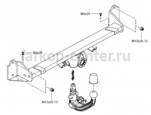 Фаркоп Westfalia для BMW 5-SERIES F07 Gran Turismo 2009-2019г. Артикул 303370600001