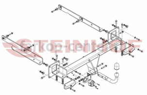 Фаркоп Steinhof для MERCEDES-BENZ GL-CLASS X164 2006-2012. Артикул M-142