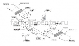 Фаркоп Brink для RENAULT LOGAN 2004-2014. Артикул 460200