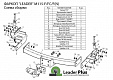 Фаркоп для MITSUBISHI PAJERO SPORT. Без выреза в бампере. с 2008 по 2015 г.в. - с 2016 г.в. - (с нержавеющей пластиной)