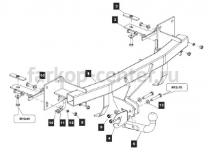 Фаркоп Baltex для MAZDA CX-5 2011-2017. Артикул 12.2156.12