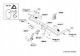 Фаркоп для SEAT ALTEA. с 2007 г.в.