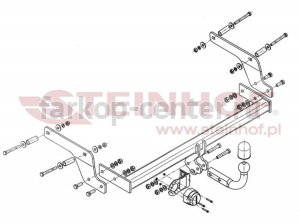 Фаркоп Steinhof для RENAULT SANDERO STEPWAY 2014-2019г. Артикул D-082