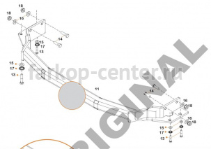 Фаркоп Aragon для KIA SORENTO 2009-2012. Артикул E3004CV
