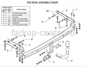 Фаркоп Auto-Hak для NISSAN MICRA 2003-2010. Артикул V 60