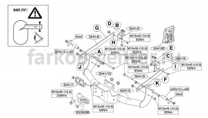 Фаркоп Brink для CITROEN JUMPY 2006-2016. Артикул 504100