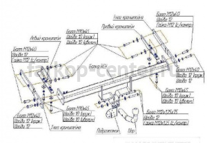 Фаркоп Bosal Russia для NISSAN TIIDA 2007-2014. Артикул 4362-A