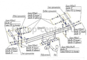 Фаркоп Bosal Russia для NISSAN TIIDA 2007-2014. Артикул 4362-A