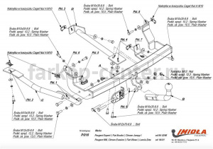 Фаркоп Imiola для CITROEN JUMPY 1994-2006. Артикул P-016