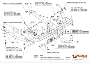 Фаркоп Imiola для CITROEN JUMPY 1994-2006. Артикул P-016