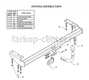 Фаркоп Auto-Hak для VOLVO V70 2000-2007. Артикул L16