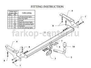 Фаркоп Auto-Hak для CITROEN C5 2001-2004. Артикул P 24