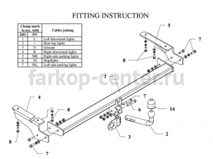 Фаркоп Auto-Hak для CITROEN C5 2001-2004. Артикул P 24
