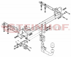 Фаркоп Steinhof для SUBARU XV 2011-2017. Артикул S-398
