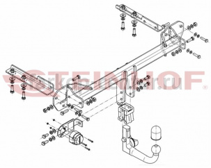 Фаркоп Steinhof для SUBARU XV 2011-2017. Артикул S-398