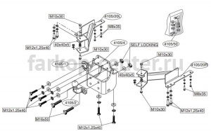 Фаркоп Brink для TOYOTA LAND CRUISER PRADO 150 2009-2019г. Артикул 410500