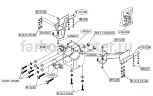Фаркоп Brink для TOYOTA LAND CRUISER PRADO 150 2009-2019г. Артикул 410500