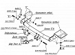 Фаркоп для DODGE CARAVAN. Без выреза в бампере. с 2001 по 2008 г.в.