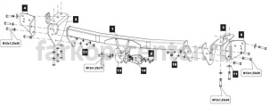 Фаркоп Baltex для TOYOTA RAV4 2013-2019г. Артикул 24.2755.12