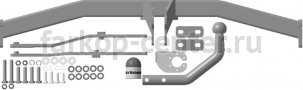 Фаркоп Motodor для RENAULT SCENIC 2 2003-2009. Артикул 91708-A