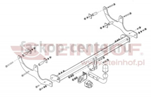 Фаркоп Steinhof для RENAULT SANDERO 2009-2014. Артикул D-080