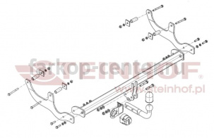 Фаркоп Steinhof для RENAULT SANDERO 2009-2014. Артикул D-080