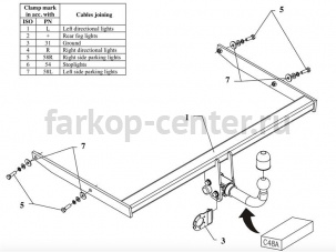 Фаркоп Auto-Hak для FORD FOCUS 2 2004-2011. Артикул C 48A