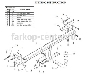 Фаркоп Auto-Hak для KIA CERATO 2004-2008. Артикул T 47