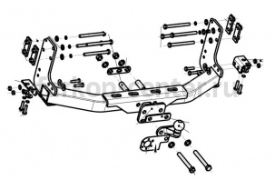 Фаркоп Bosal Russia для MERCEDES-BENZ SPRINTER 1995-2006. Артикул 2254-F