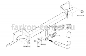 Фаркоп Westfalia для BMW X1 E84 2009-2015. Артикул 303393600001