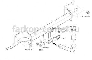 Фаркоп Westfalia для BMW X1 E84 2009-2015. Артикул 303393600001