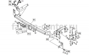 Фаркоп Brink для TOYOTA RAV4 2006-2013. Артикул 475300