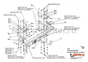 Фаркоп Imiola для FIAT SEDICI 2006-2014. Артикул F-026
