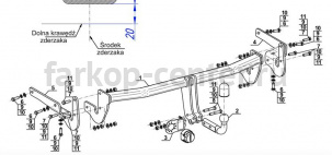 Фаркоп Steinhof для LEXUS NX 2014-2019г. Артикул L-165