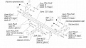 Фаркоп для HYUNDAI SONATA. Без выреза в бампере. с 2010 г.в.