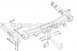 Фаркоп Bosal Russia для MERCEDES-BENZ GLS-CLASS X166 2016-2019г. Артикул 2252-AN