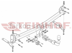 Фаркоп Steinhof для FORD EXPLORER 2011-2015. Артикул F-258