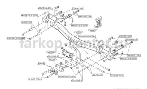 Фаркоп Brink для BMW X5 E53 2000-2007. Артикул 483500