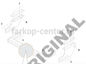 Фаркоп Aragon для IVECO DAILY 1999-2014. Артикул E2700AC